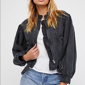 Free People Poet Blouson Sleeve Jacket